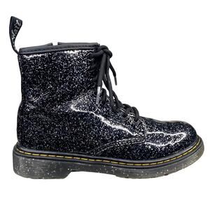 Dr. Martens Kids Boots in Black Glitter